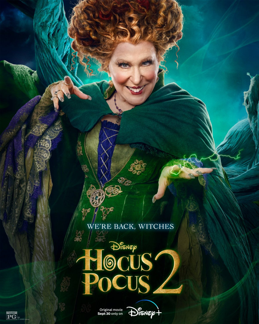 Hocus Pocus 2 sisters character posters