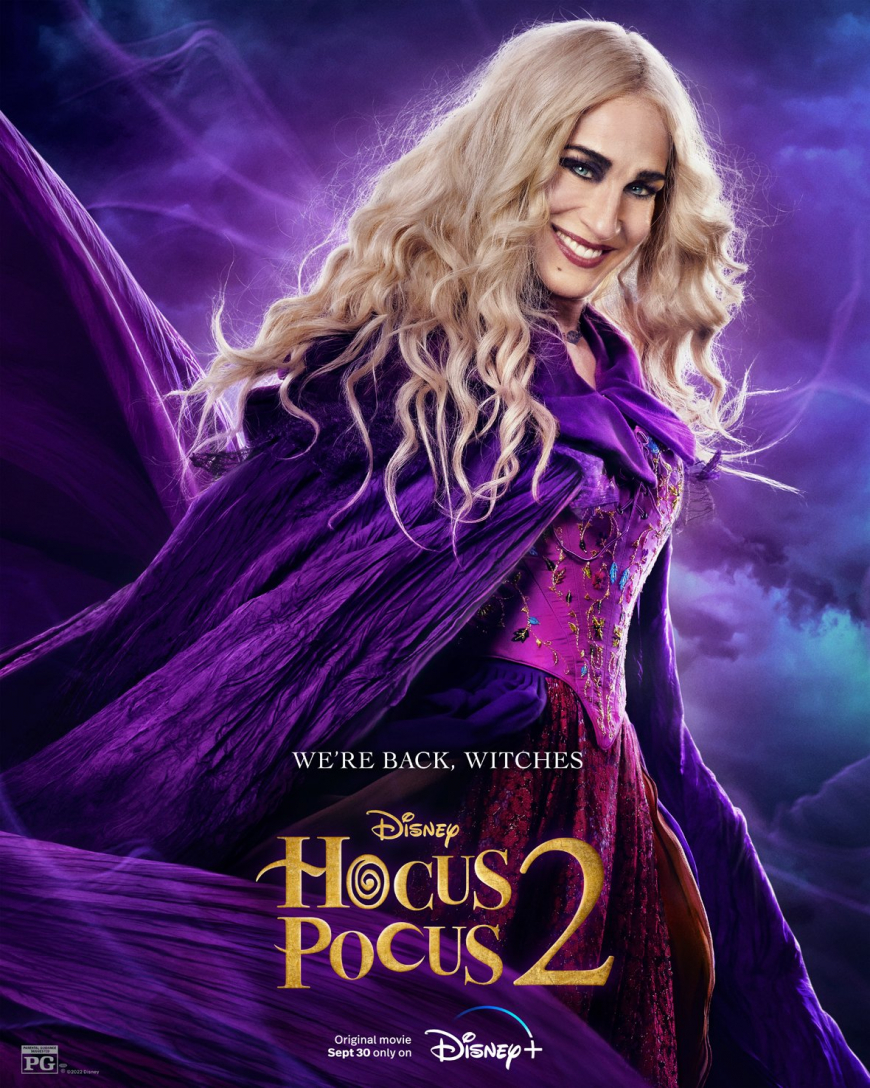 Hocus Pocus 2 sisters character posters