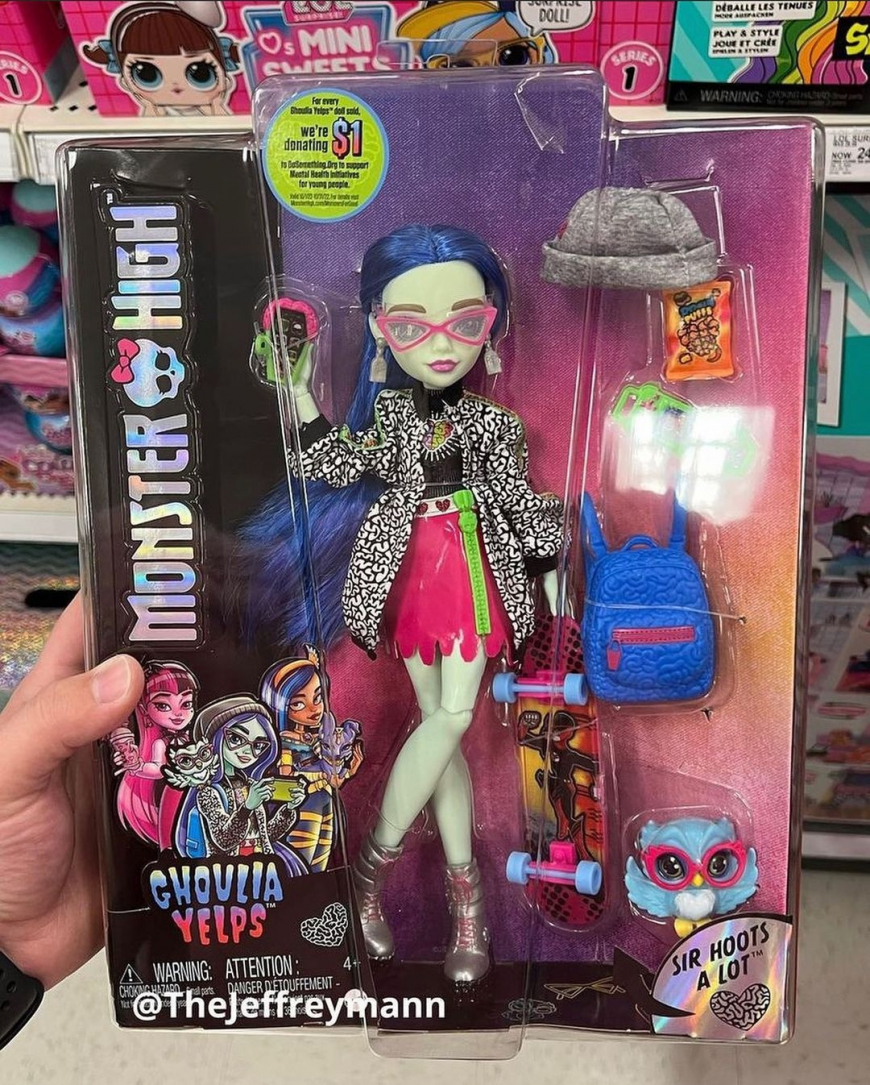 New Monster High 2022 Ghoulia Yelps doll in box