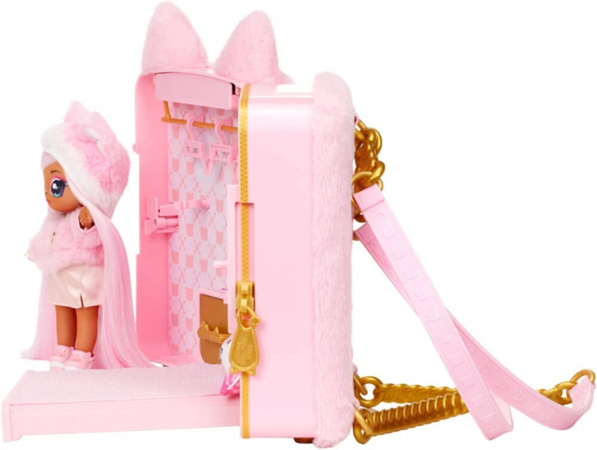 Na Na Na Surprise 2022 Backpack Pink Kitty doll set