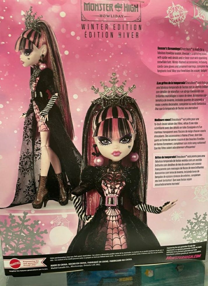 Monster High Howliday Winter Edition Draculaura doll in real life