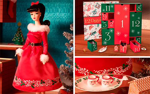 Barbie Signature Advent Calendar 2022 - Barbie 12 Days of Christmas Doll and Accessories