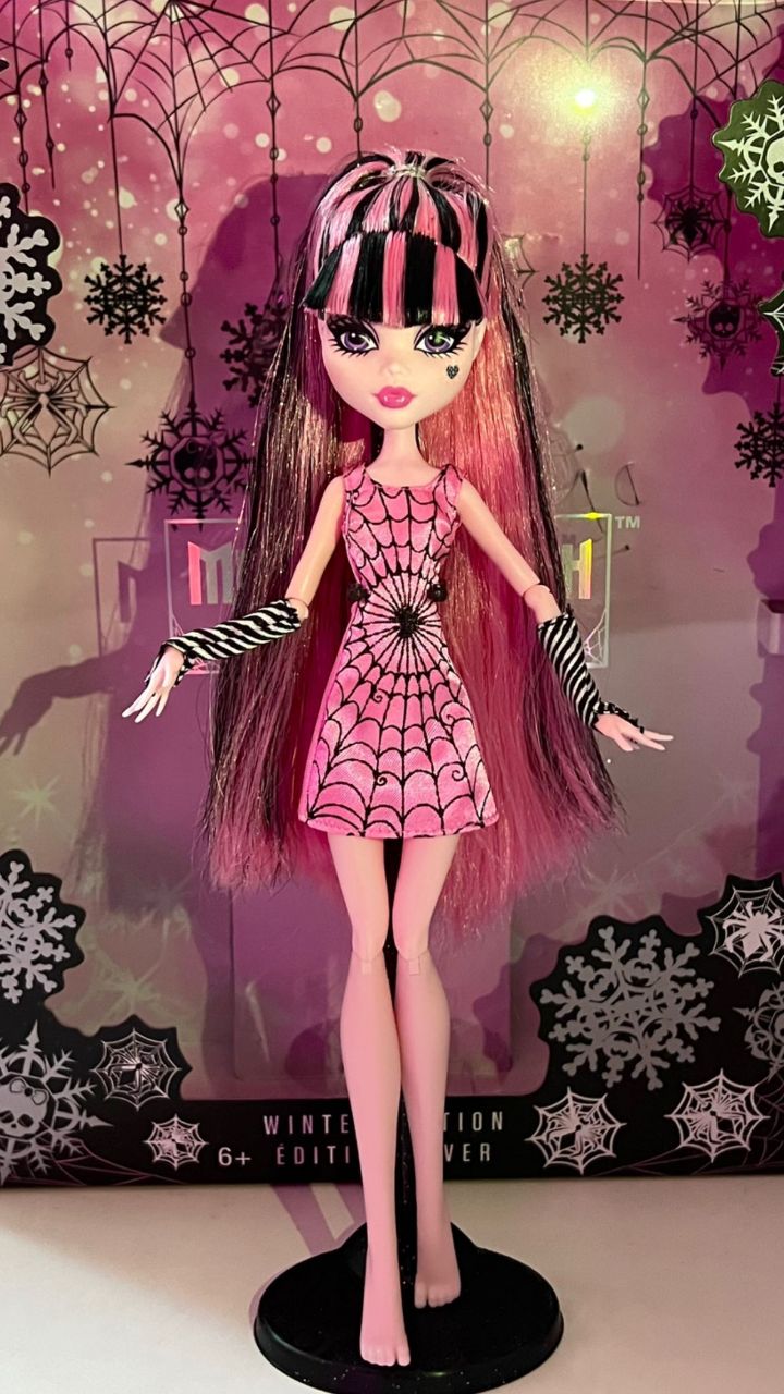 Monster High Howliday Winter Edition Draculaura doll in real life details