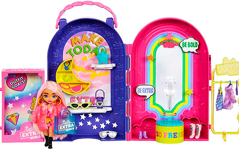 Barbie Extra Minis Boutique playset with doll