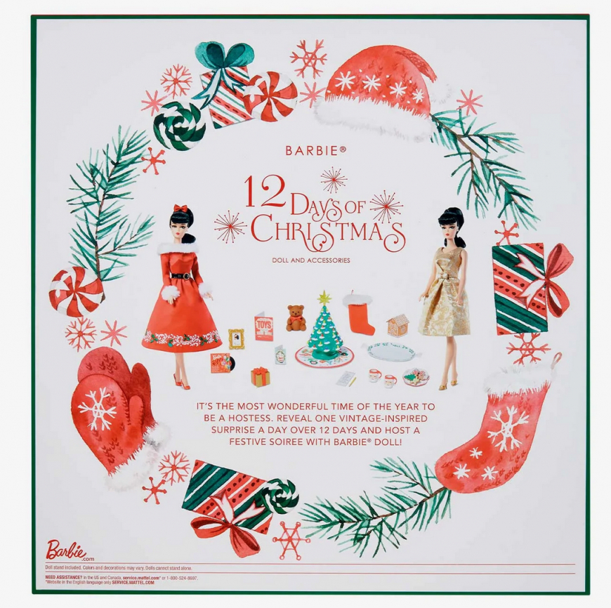 Barbie Signature Advent Calendar - Barbie 12 Days of Christmas Doll and Accessories