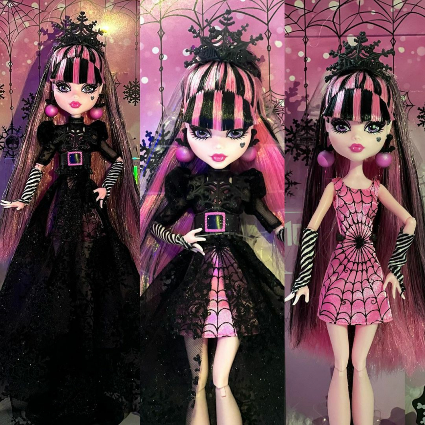 Monster High Howliday Winter Edition Draculaura doll in real life details