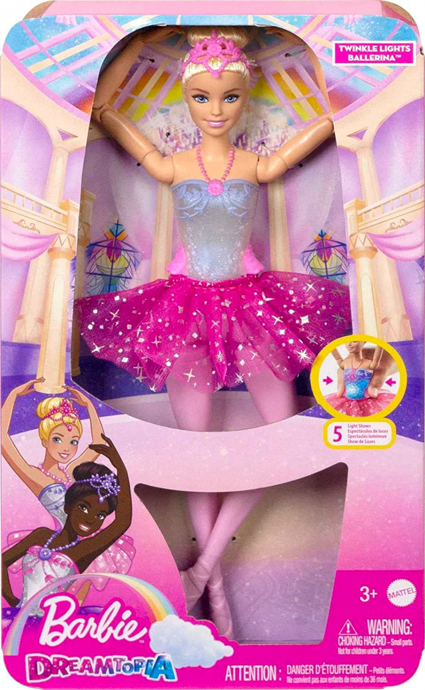 Barbie Twinkle Lights Ballerina doll blonde HLC25