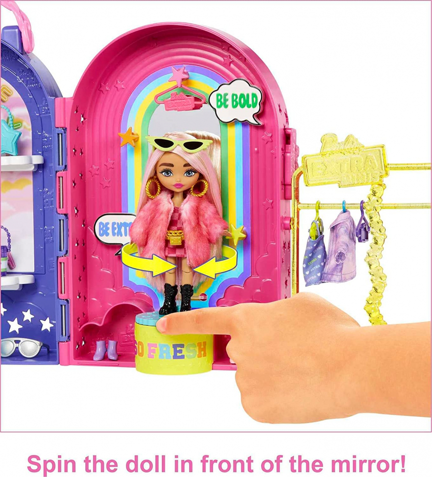 Barbie Extra Minis Boutique playset with doll