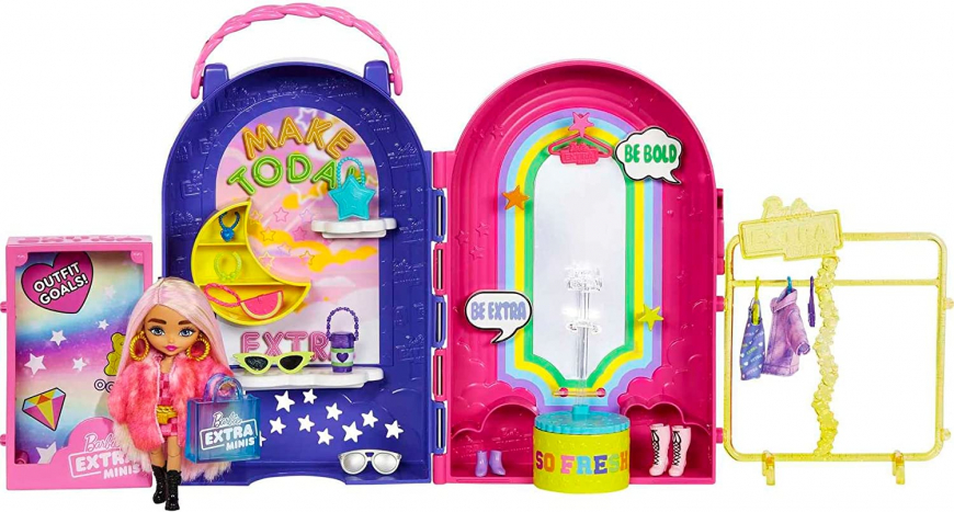 Barbie Extra Minis Boutique playset with doll