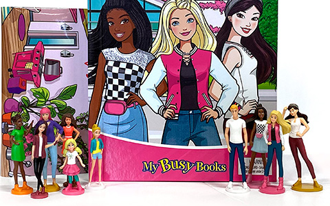 Barbie My Busy books - storybook and toy in one activity kit