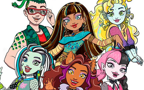 Monster High G3 characters pictures in 2D style from Heyfaeh