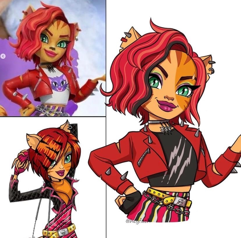 Monster High G3 characters pictures in 2D style from Heyfaeh