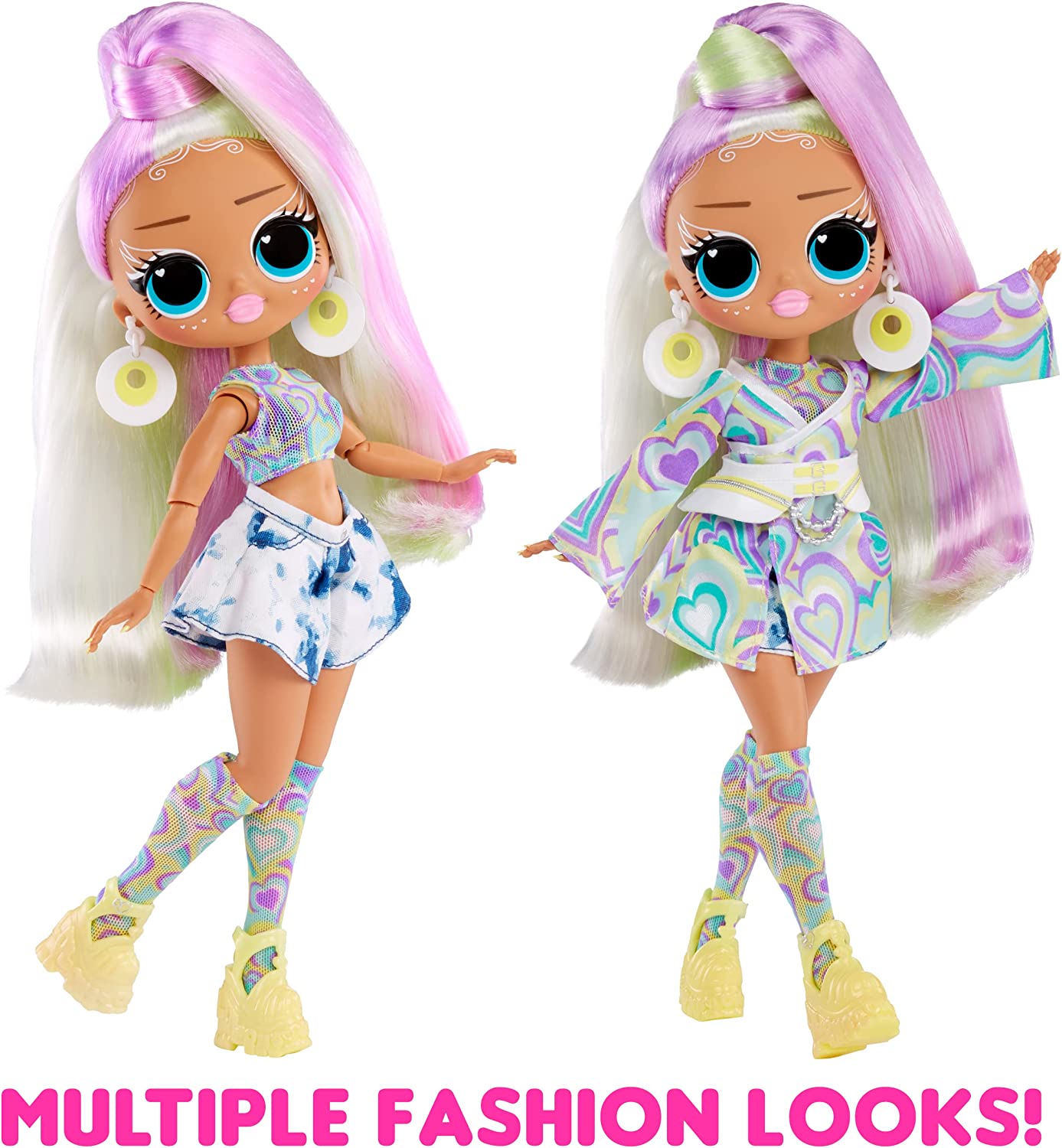 LOL OMG Sunshine Makeover dolls: Bubblegum DJ, Sunrise and