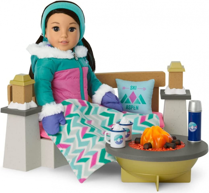 American Girl Corinne's Ski Lodge Fire Pit