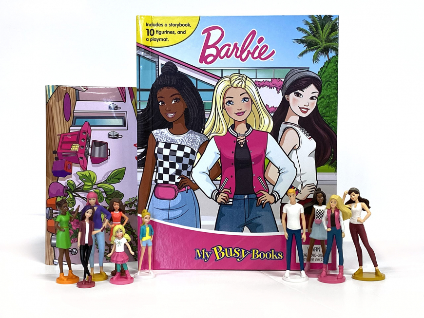 Mattel Barbie My Busy books - storybook and toy in one activity