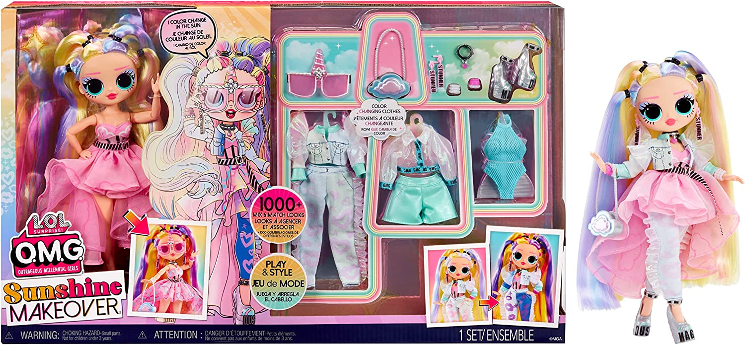 Lol surprise Omg Sunshine Makeover Switches Doll Pink