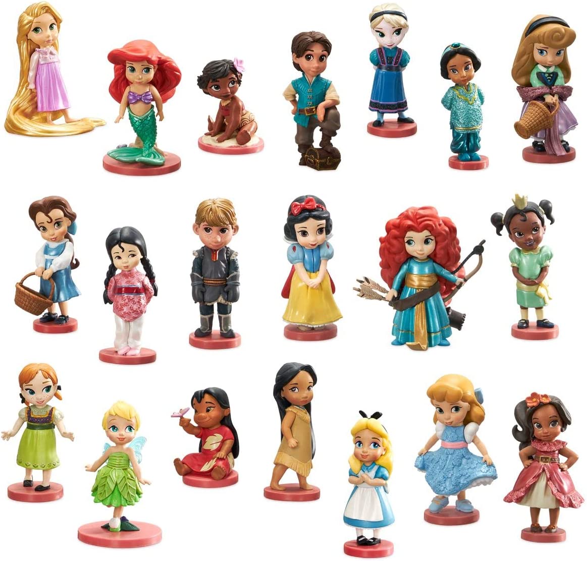 Set of Princess Belle Cinderella Snow White Rapunzel Elsa 