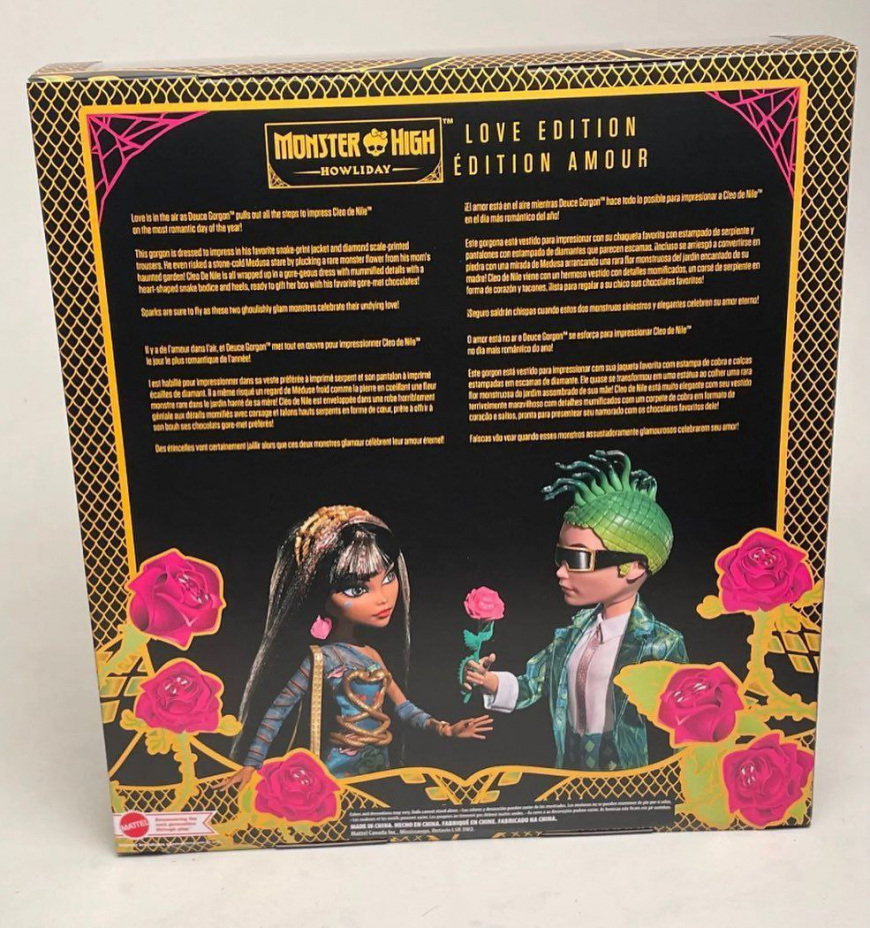 Monster High Cleo and Deuce Howliday Love Edition Valentine's day 2-pack dolls