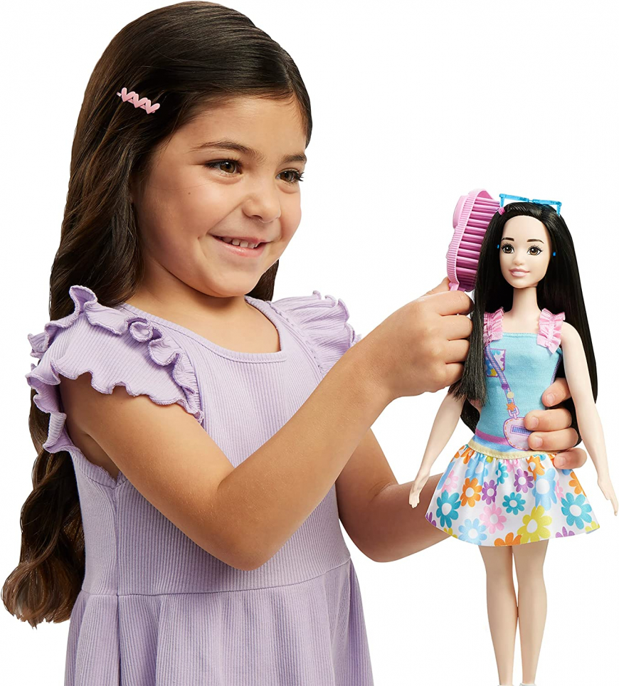 My First Barbie doll brunette straight hair HLL22