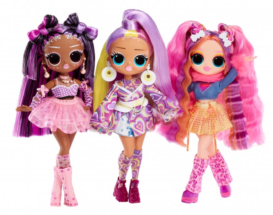 LOL OMG Sunshine Makeover dolls: Bubblegum DJ, Sunrise and Switches
