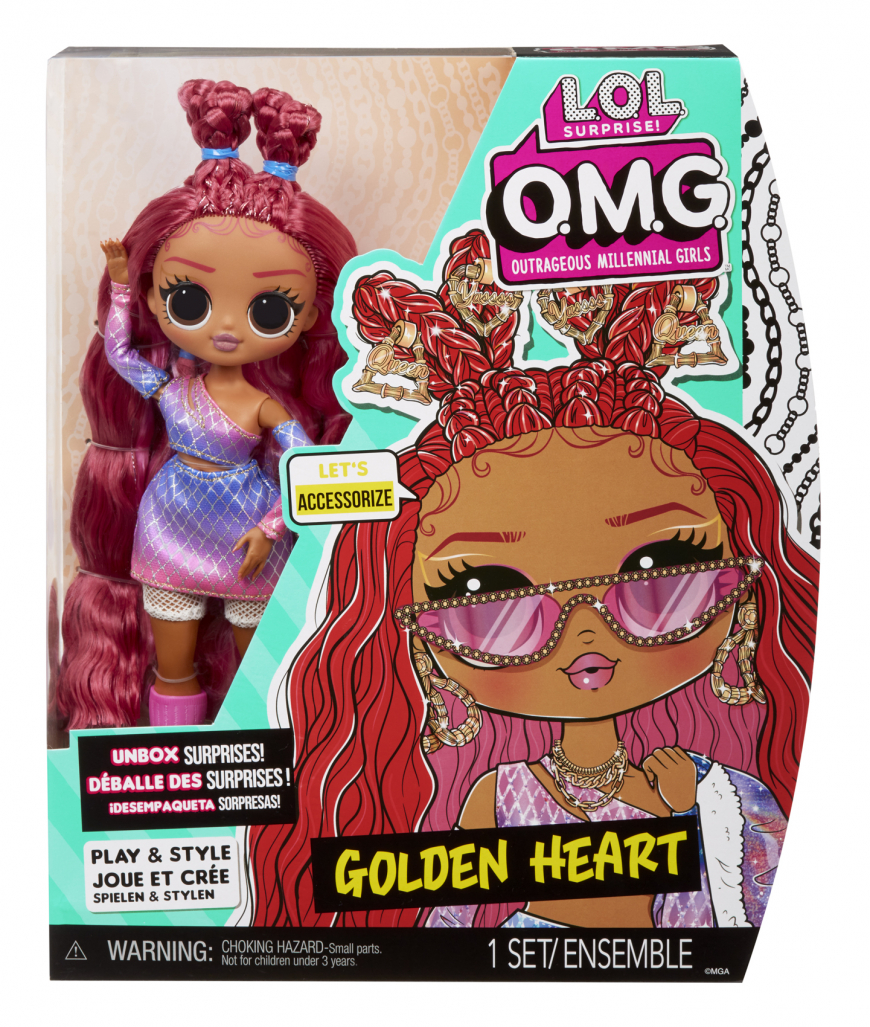 LOL OMG Golden Heart doll