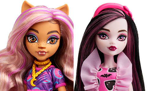 New Monster High G3 refresh Draculaura and Clawdeen dolls 2023 