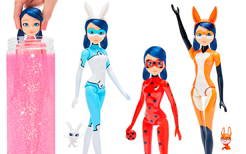 Miraculous Ladybug Magic Heroes Marinette transformation surprise dolls