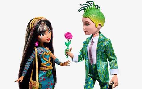 Monster High Cleo and Deuce Howliday Love Edition Valentine's day 2-pack dolls