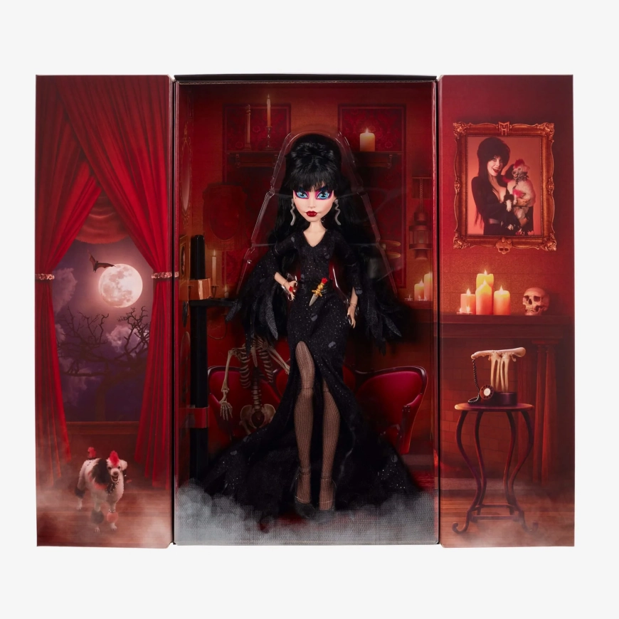 Monster High Skullector Elvira Mistress of the Dark doll