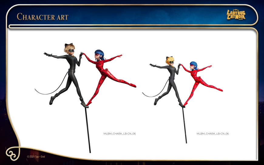 New characters art from Miraculous Ladybug movie