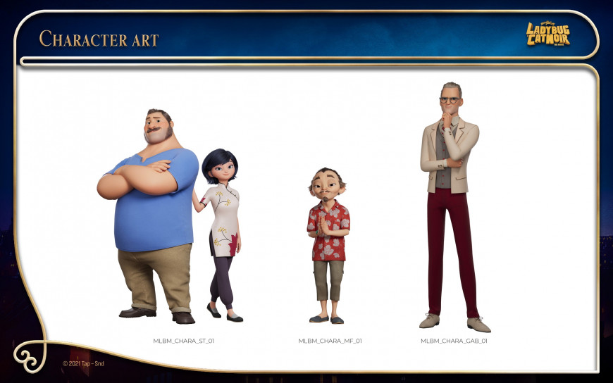 New characters art from Miraculous Ladybug movie