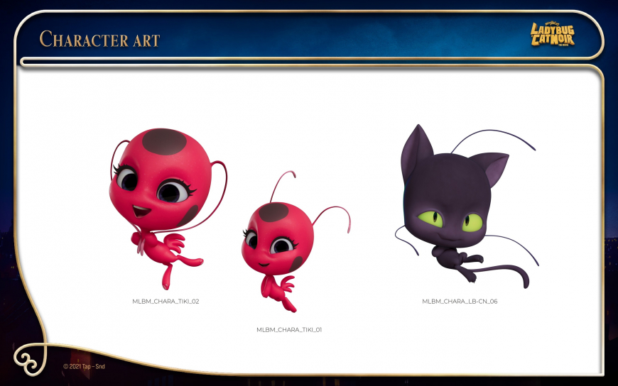 New characters art from Miraculous Ladybug movie