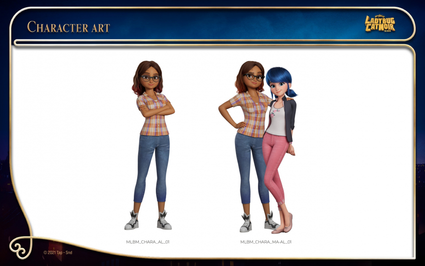 New characters art from Miraculous Ladybug movie