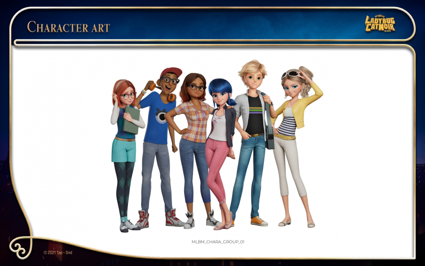 New characters art from Miraculous Ladybug movie