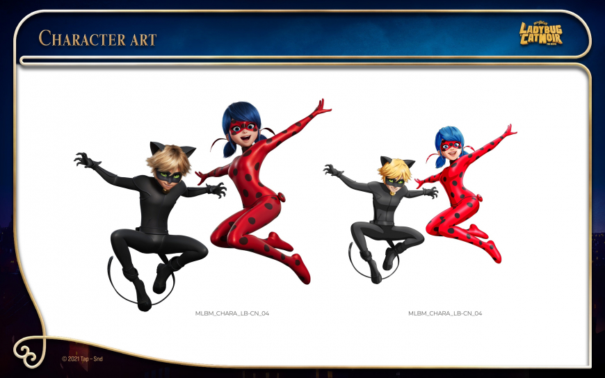 New characters art from Miraculous Ladybug movie