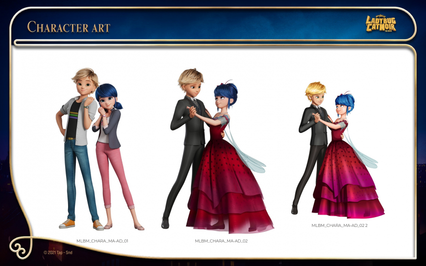 New characters art from Miraculous Ladybug movie