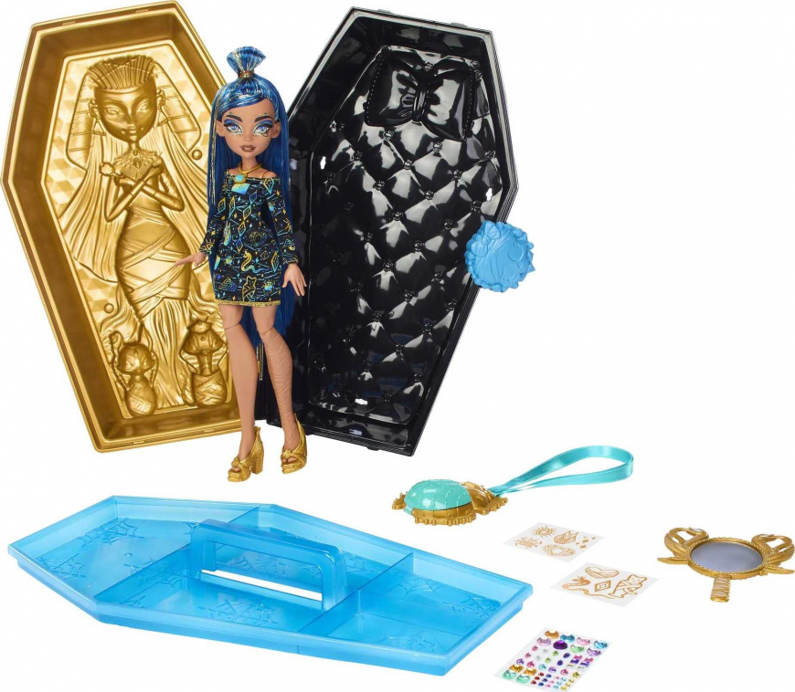 Monster High Cleo Gore-Ganizer playset with doll 2023