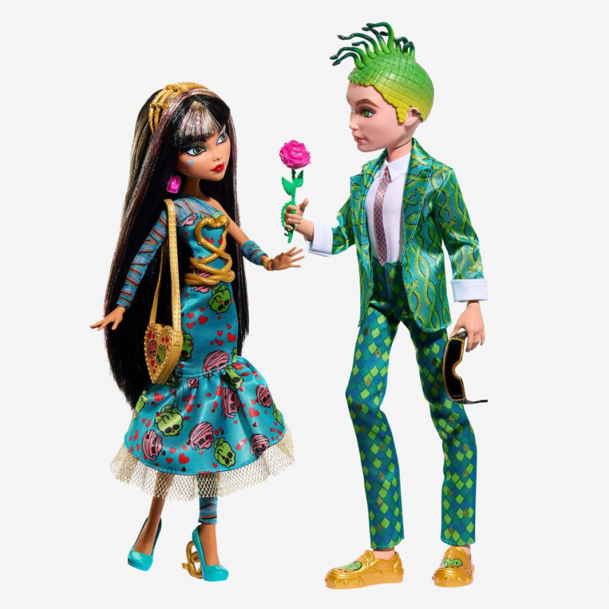 Monster High Cleo and Deuce Howliday Love Edition Valentine's day 2-pack dolls