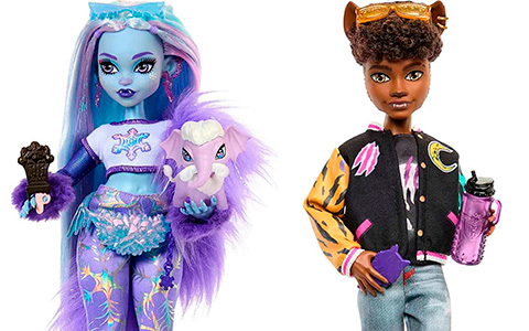 Monster High 2023 new student dolls: Abbey Bominable and Clawd Wolf