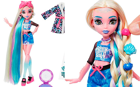 Monster High Lagoona Blue Spa Day playset with doll