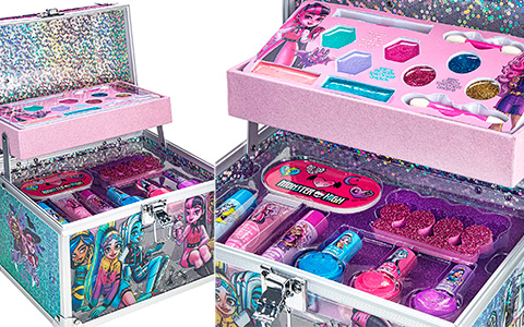 Monster High Townley Girl Train Case Makeup Set for Kids