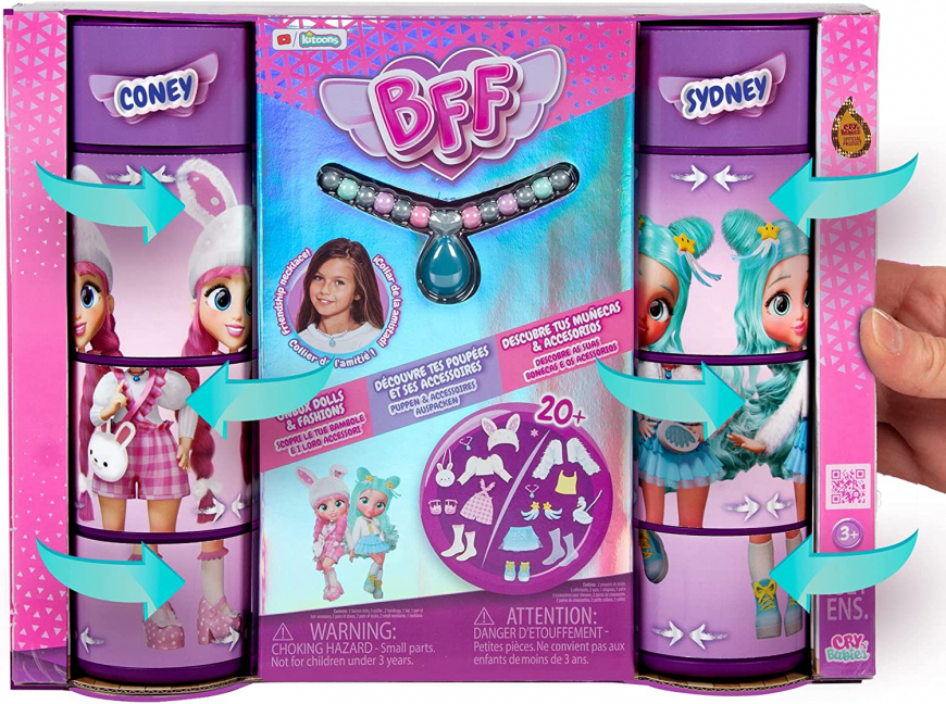 Cry Babies BFF Coney & Sydney 2 Pack dolls