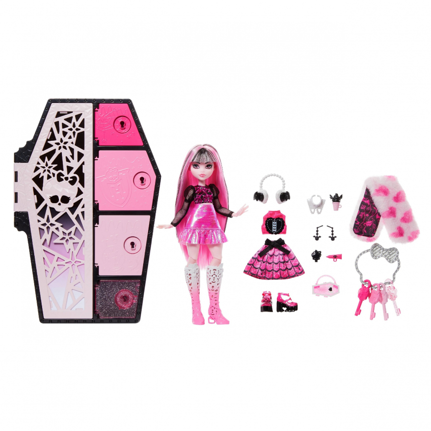 Monster High Skulltimate Secrets Fearidescent Series Draculaura Stein doll