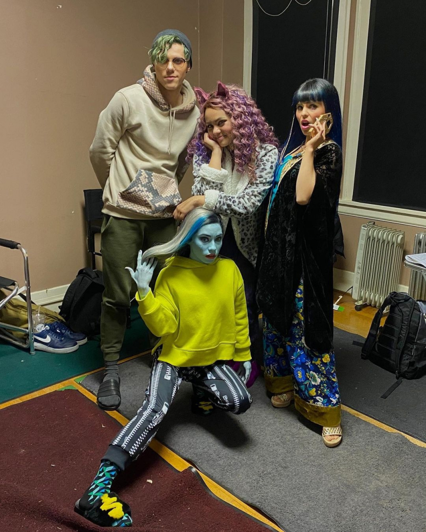 Monster High movie photos with actors from the set