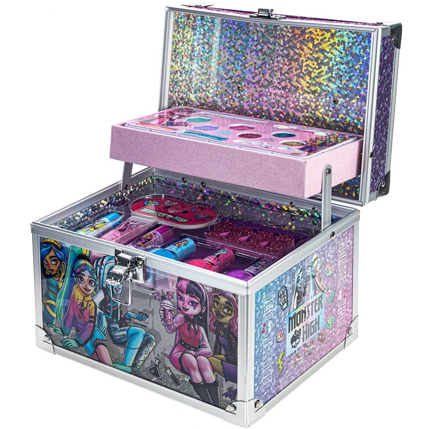 Monster High Townley Girl Train Case Makeup Set for Kids