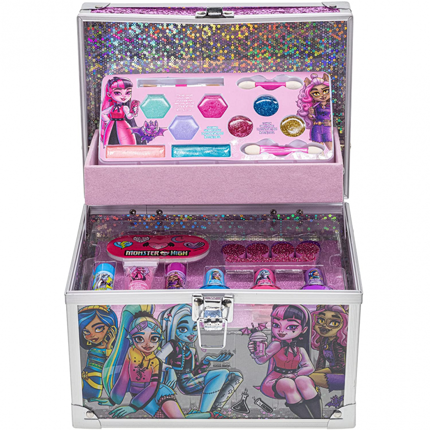 Monster High Townley Girl Train Case Makeup Set for Kids