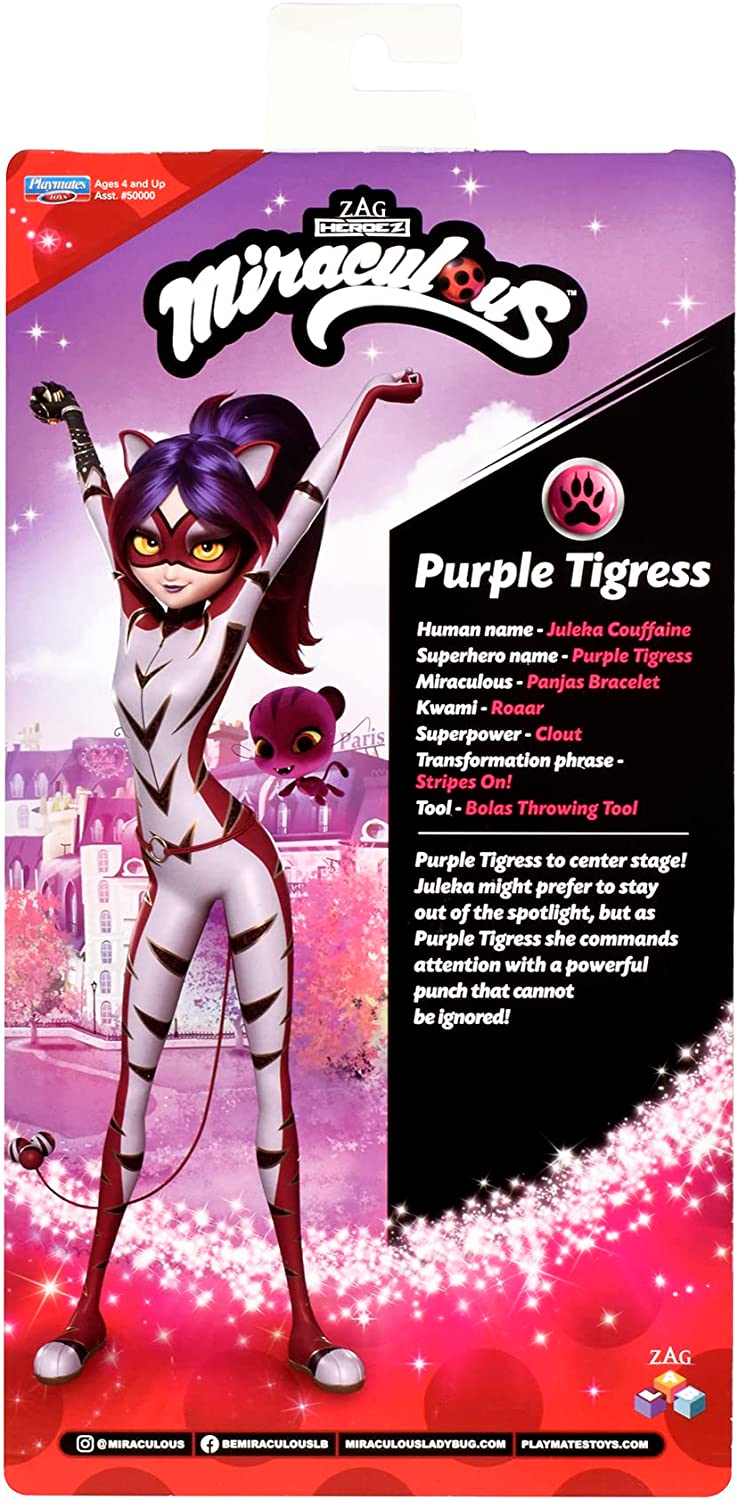 Miraculous Ladybug Purple Tigress Juleka doll