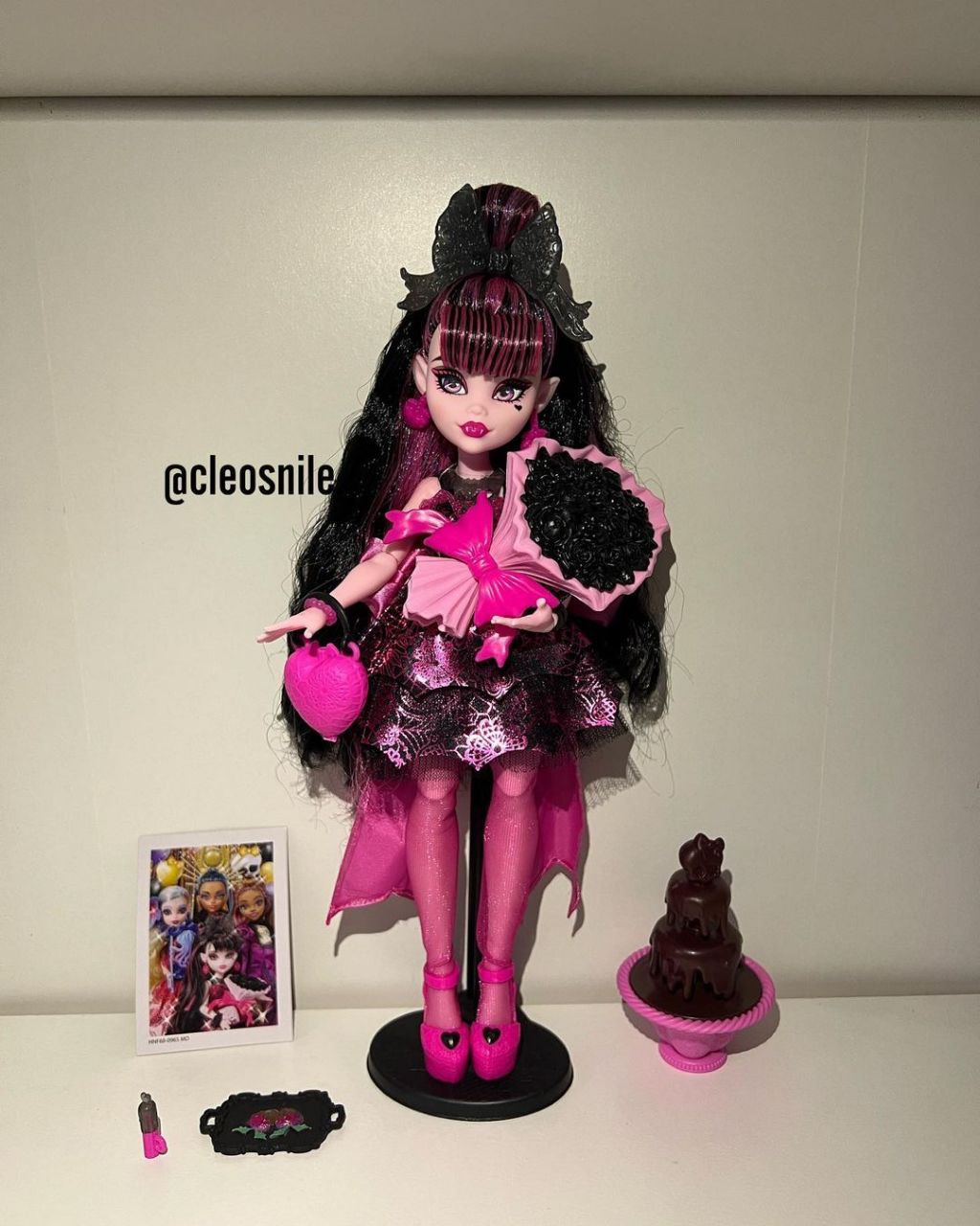 Monster High Draculaura Fashion Doll in Monster Ball Party Dress with  Accessories