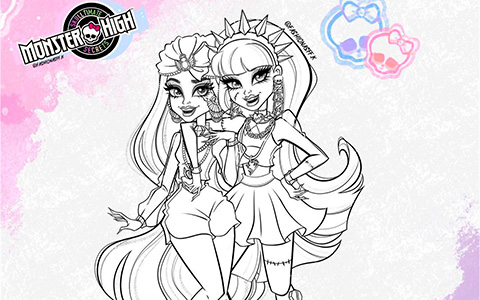 Monster High G3 Coloring pages