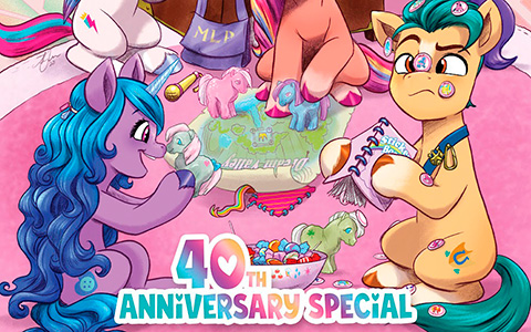 My Little Pony: 40th Anniversary Celebration-The Deluxe Edition comic book